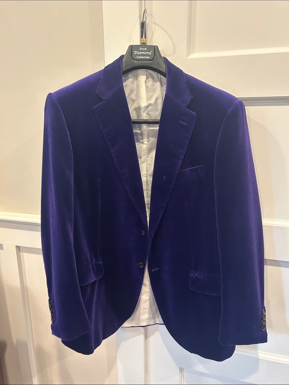 Brioni Men's Velvet Sport Coat in Deep Purple